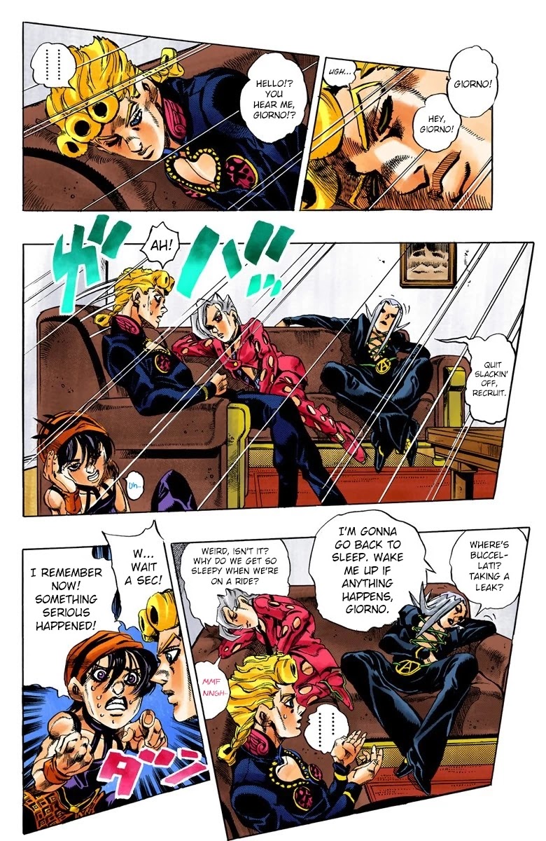 JoJo's Bizarre Adventure Part 5 - Vento Aureo (Official Colored) Chapter 60 page 14 - Chapter 60: The Grateful Dead Part 12