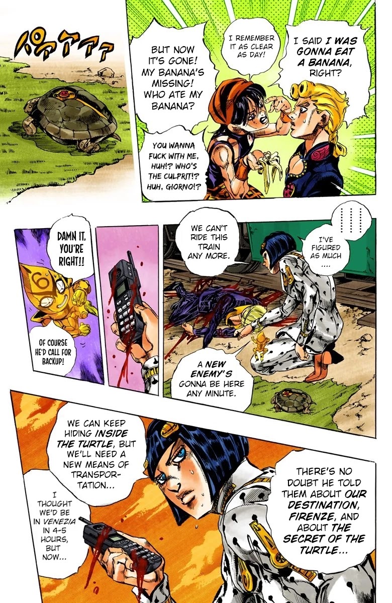 JoJo's Bizarre Adventure Part 5 - Vento Aureo (Official Colored) Chapter 60 page 15 - Chapter 60: The Grateful Dead Part 12
