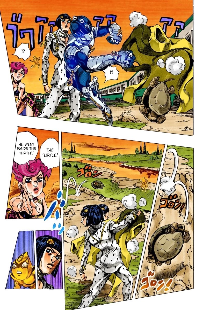 JoJo's Bizarre Adventure Part 5 - Vento Aureo (Official Colored) Chapter 60 page 7 - Chapter 60: The Grateful Dead Part 12