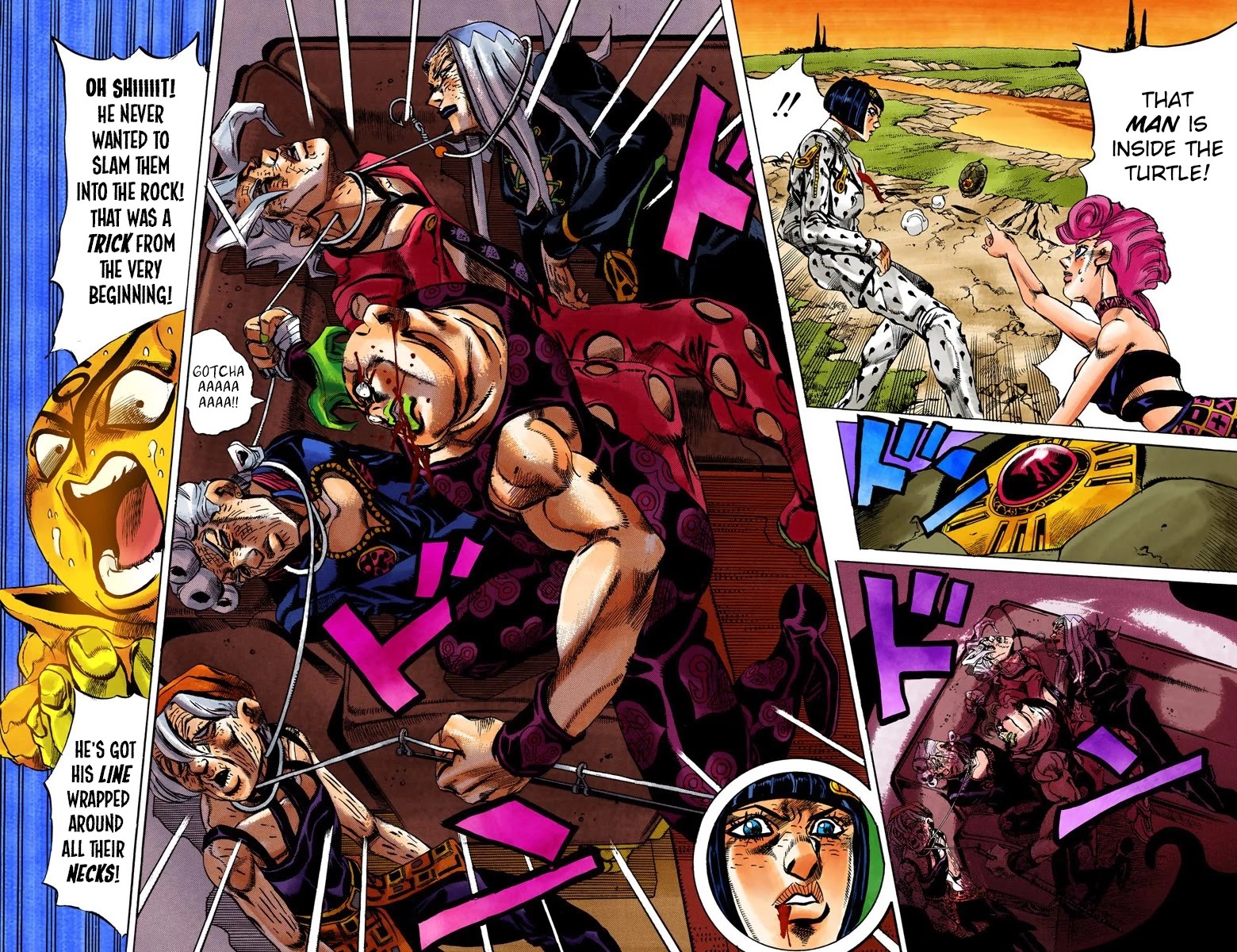 JoJo's Bizarre Adventure Part 5 - Vento Aureo (Official Colored) Chapter 60 page 8 - Chapter 60: The Grateful Dead Part 12