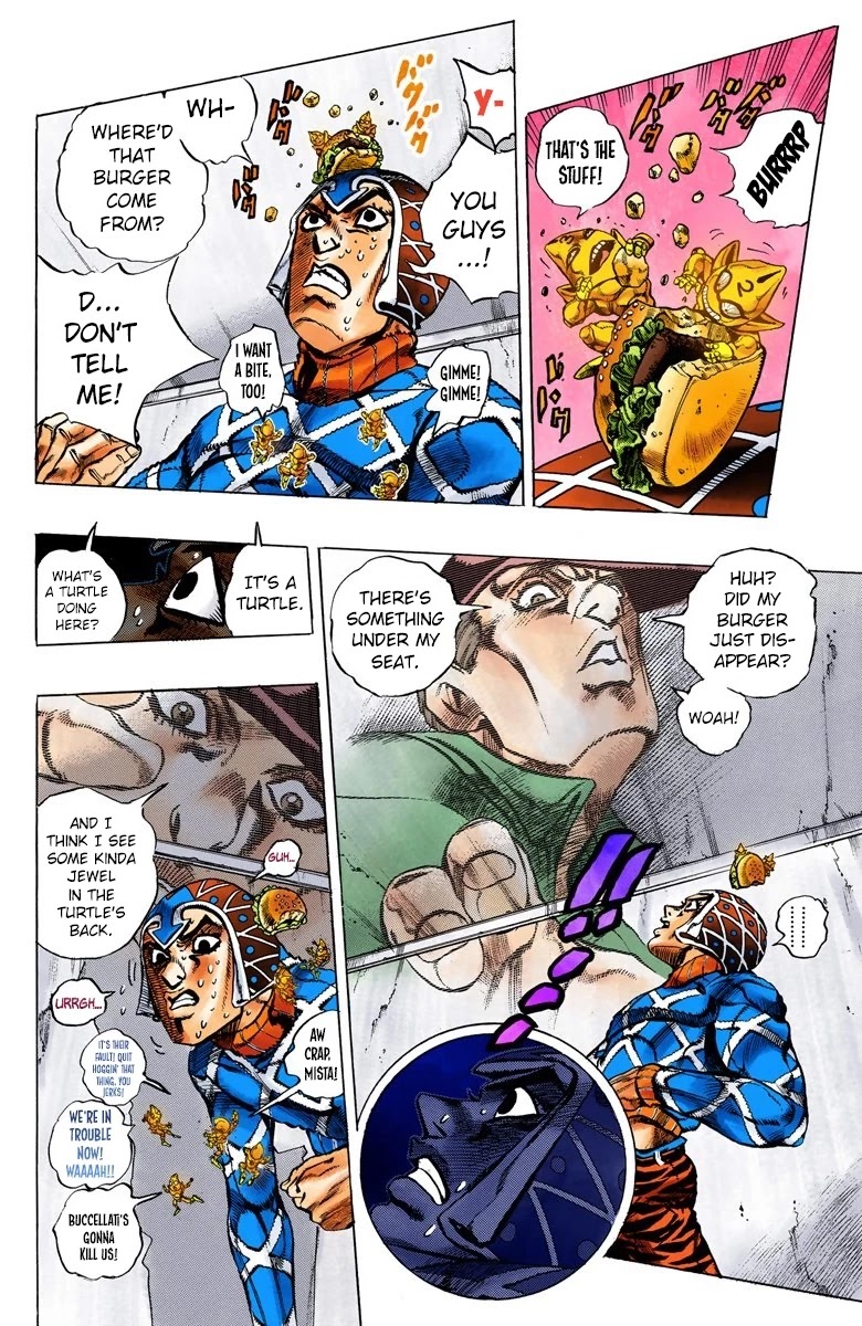 JoJo's Bizarre Adventure Part 5 - Vento Aureo (Official Colored) Chapter 61 page 10 - Chapter 61: Baby Face Part 1