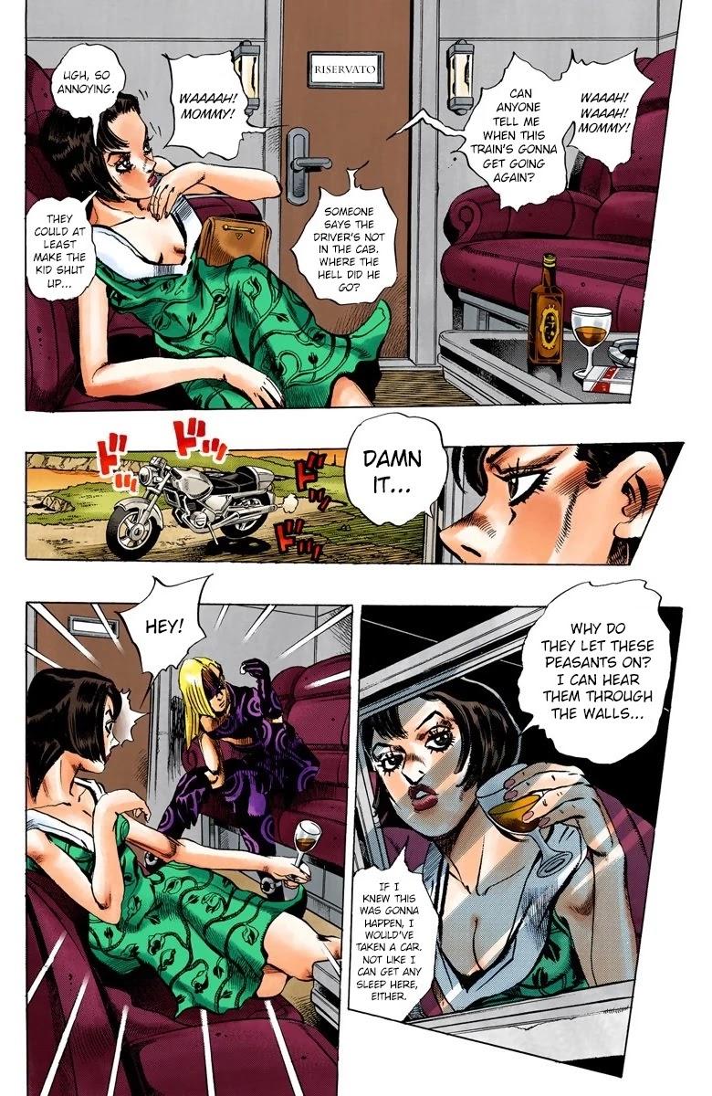 JoJo's Bizarre Adventure Part 5 - Vento Aureo (Official Colored) Chapter 61 page 12 - Chapter 61: Baby Face Part 1