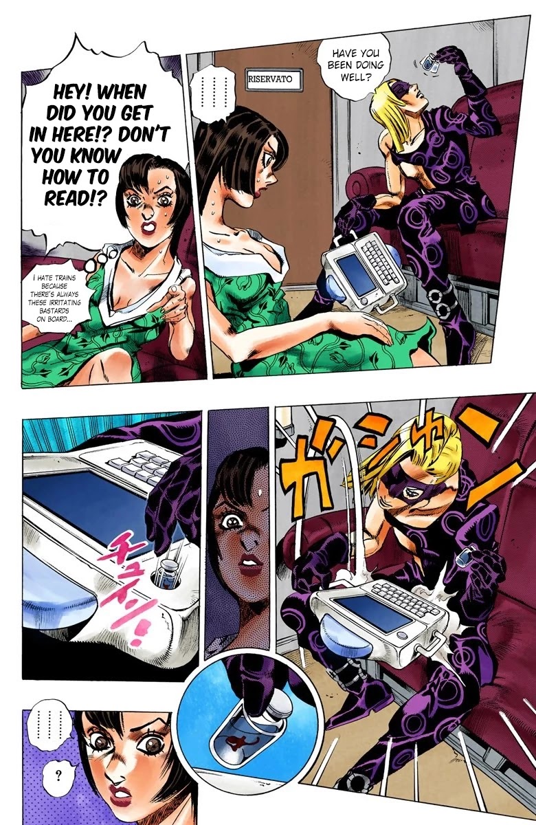 JoJo's Bizarre Adventure Part 5 - Vento Aureo (Official Colored) Chapter 61 page 14 - Chapter 61: Baby Face Part 1