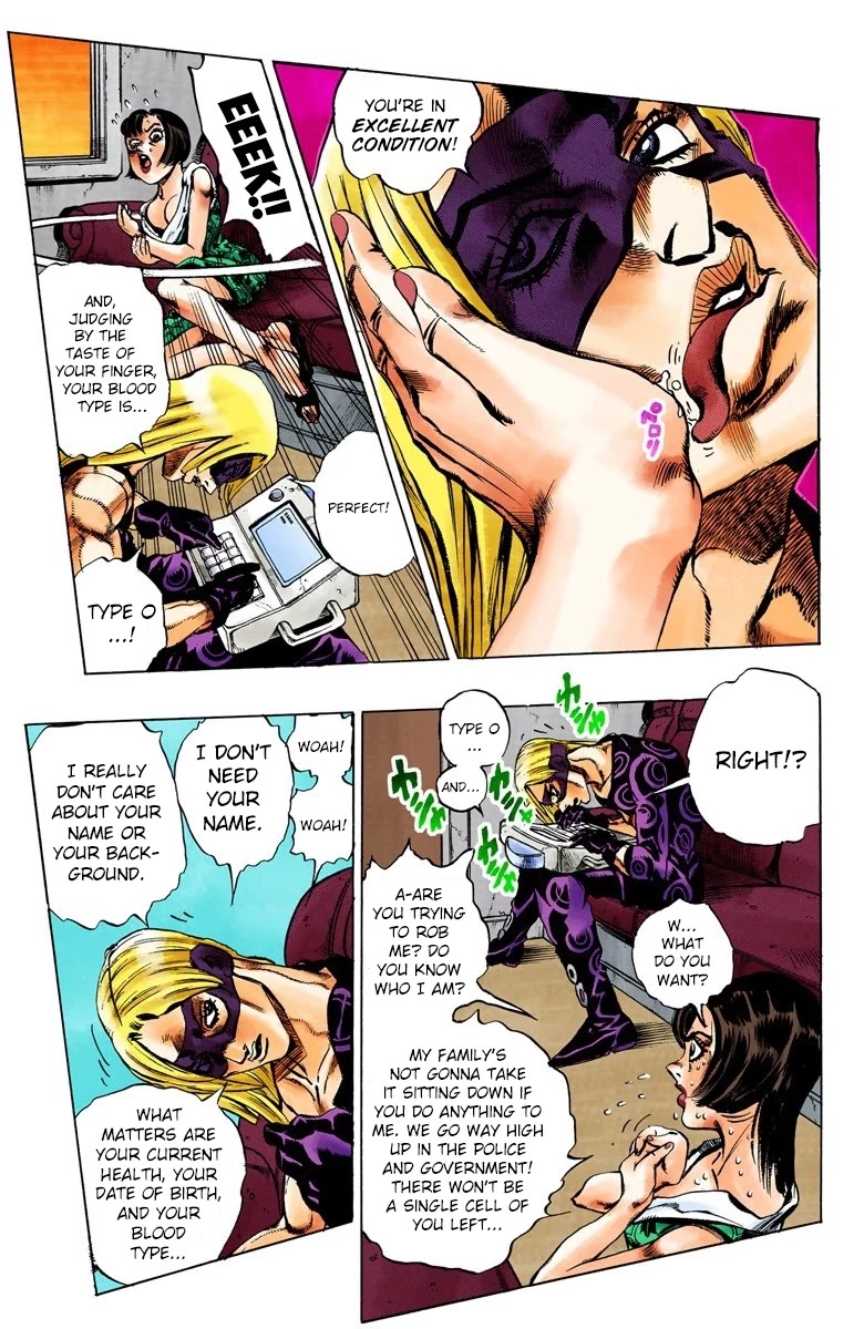 JoJo's Bizarre Adventure Part 5 - Vento Aureo (Official Colored) Chapter 61 page 17 - Chapter 61: Baby Face Part 1