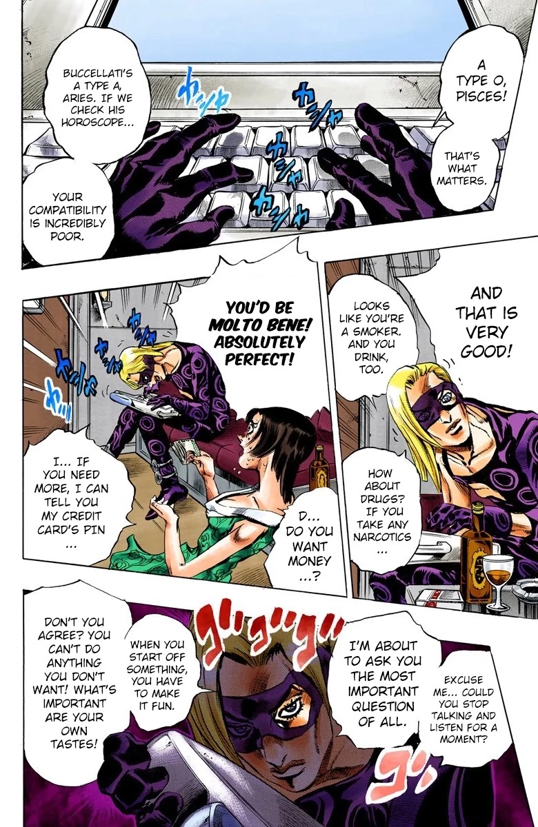 JoJo's Bizarre Adventure Part 5 - Vento Aureo (Official Colored) Chapter 61 page 18 - Chapter 61: Baby Face Part 1