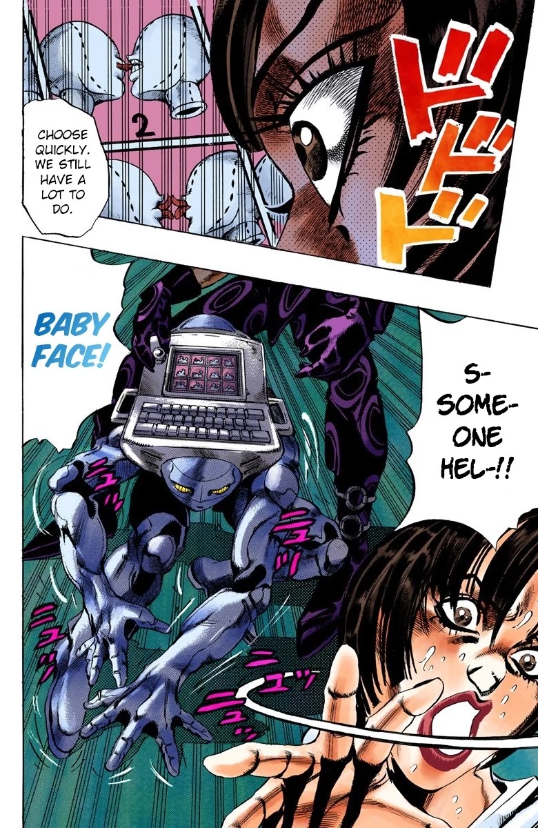 JoJo's Bizarre Adventure Part 5 - Vento Aureo (Official Colored) Chapter 61 page 20 - Chapter 61: Baby Face Part 1