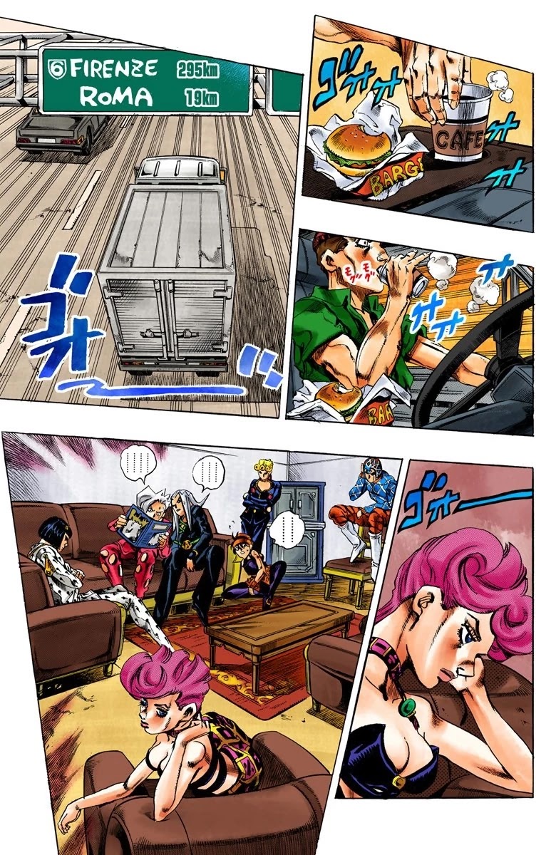 JoJo's Bizarre Adventure Part 5 - Vento Aureo (Official Colored) Chapter 61 page 7 - Chapter 61: Baby Face Part 1