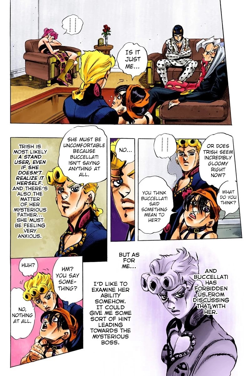 JoJo's Bizarre Adventure Part 5 - Vento Aureo (Official Colored) Chapter 61 page 8 - Chapter 61: Baby Face Part 1