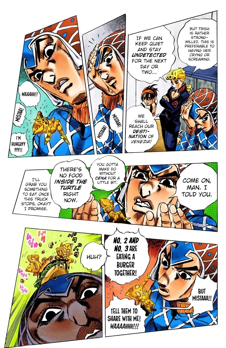 JoJo's Bizarre Adventure Part 5 - Vento Aureo (Official Colored) Chapter 61 page 9 - Chapter 61: Baby Face Part 1