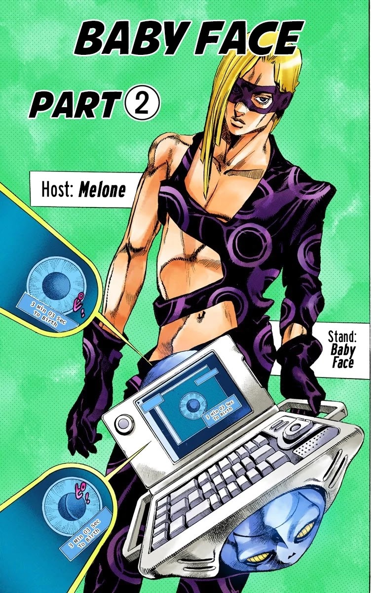 JoJo's Bizarre Adventure Part 5 - Vento Aureo (Official Colored) Chapter 62 page 1 - Chapter 62: Baby Face Part 2
