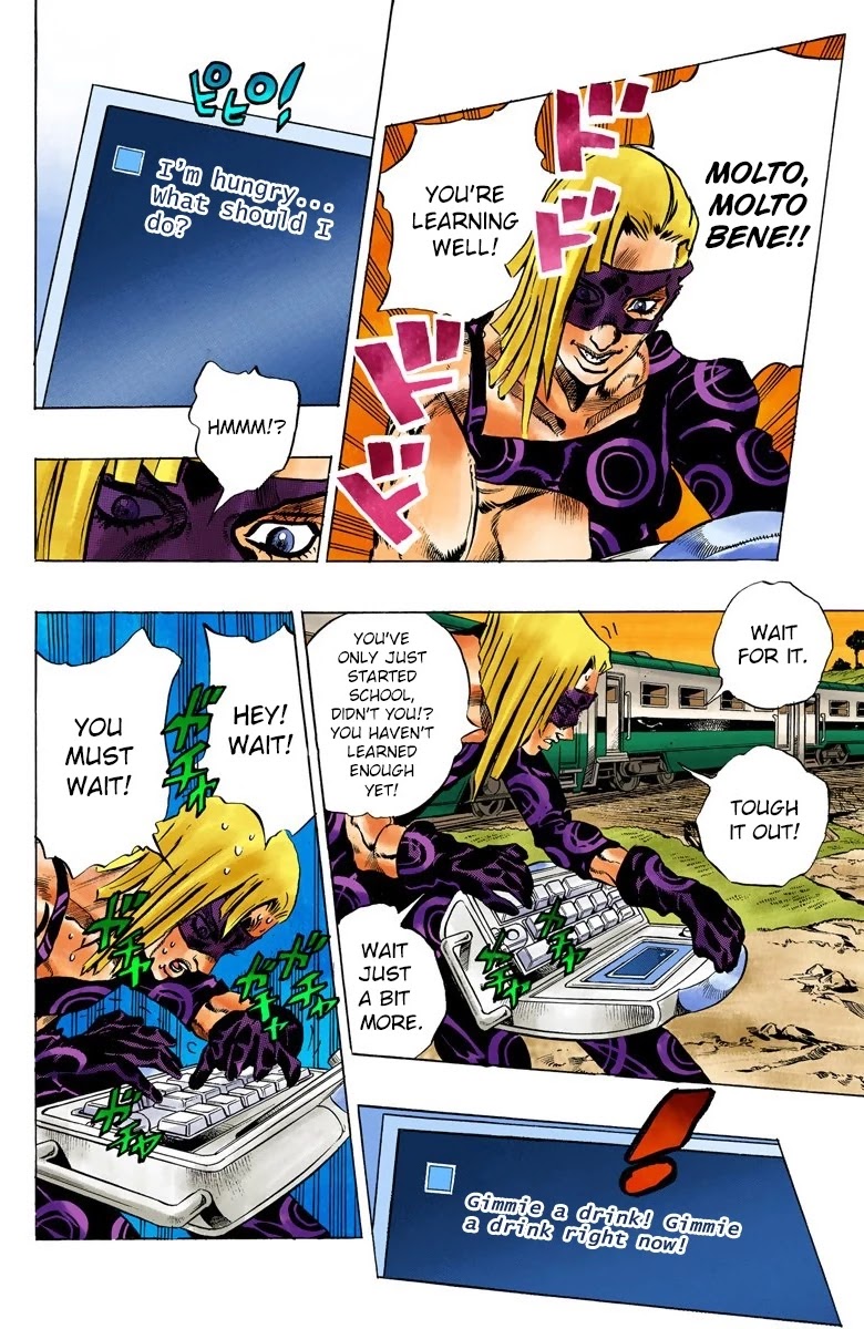 JoJo's Bizarre Adventure Part 5 - Vento Aureo (Official Colored) Chapter 62 page 12 - Chapter 62: Baby Face Part 2