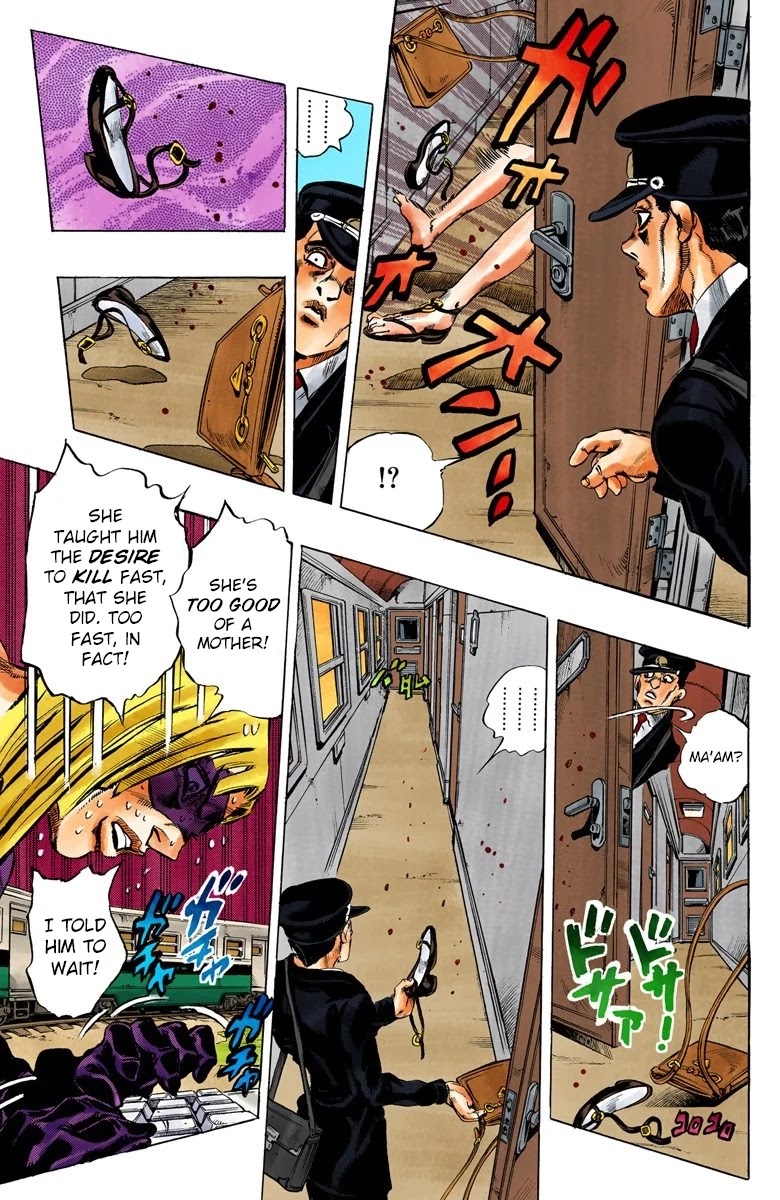 JoJo's Bizarre Adventure Part 5 - Vento Aureo (Official Colored) Chapter 62 page 17 - Chapter 62: Baby Face Part 2