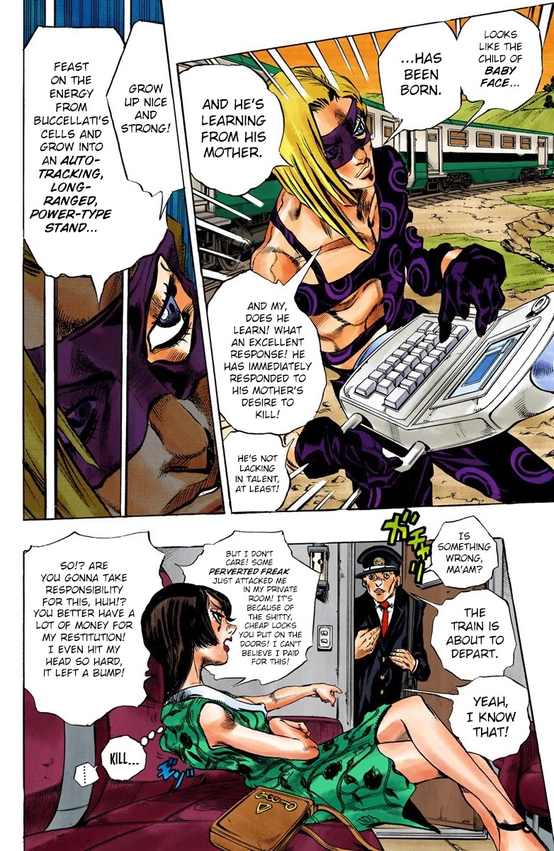 JoJo's Bizarre Adventure Part 5 - Vento Aureo (Official Colored) Chapter 62 page 6 - Chapter 62: Baby Face Part 2