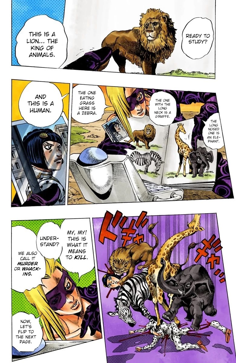 JoJo's Bizarre Adventure Part 5 - Vento Aureo (Official Colored) Chapter 62 page 8 - Chapter 62: Baby Face Part 2