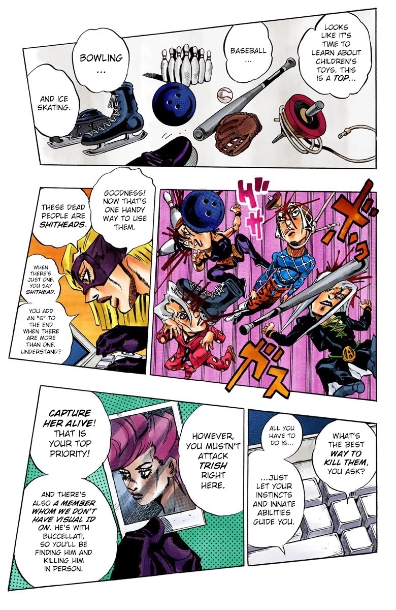 JoJo's Bizarre Adventure Part 5 - Vento Aureo (Official Colored) Chapter 62 page 9 - Chapter 62: Baby Face Part 2