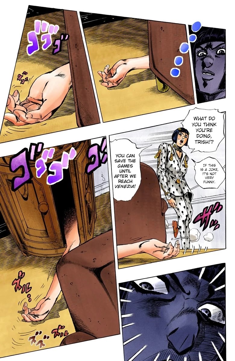 JoJo's Bizarre Adventure Part 5 - Vento Aureo (Official Colored) Chapter 63 page 13 - Chapter 63: Baby Face Part 3
