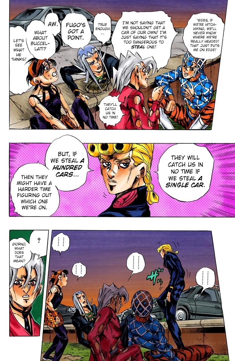 JoJo's Bizarre Adventure Part 5 - Vento Aureo (Official Colored) Chapter 63 page 4 - Chapter 63: Baby Face Part 3