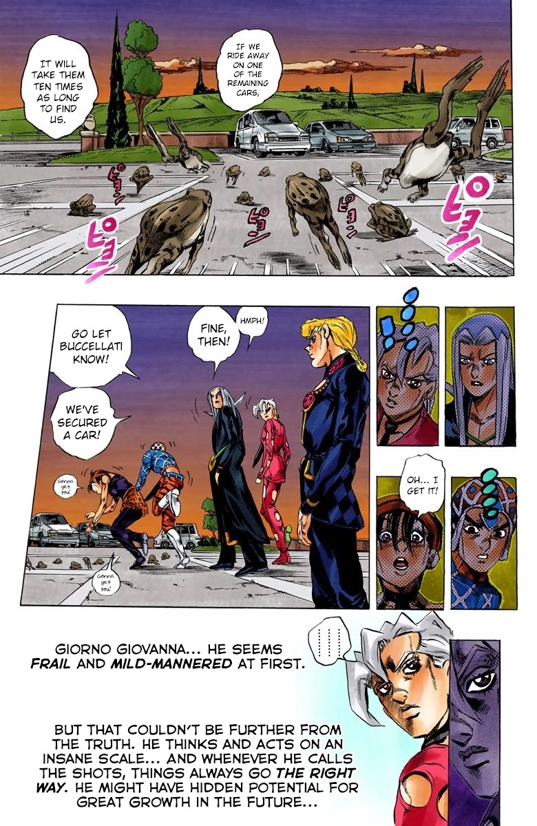 JoJo's Bizarre Adventure Part 5 - Vento Aureo (Official Colored) Chapter 63 page 7 - Chapter 63: Baby Face Part 3