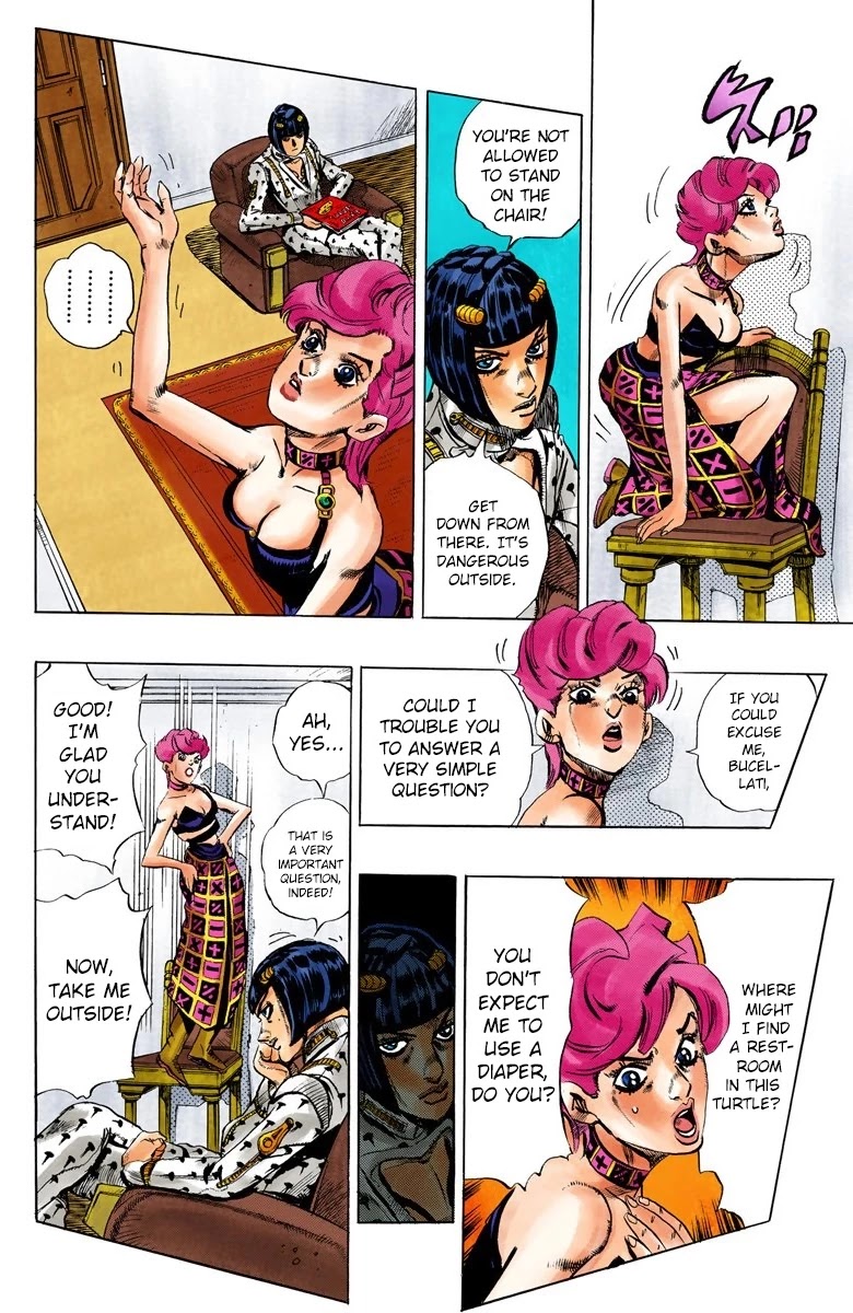 JoJo's Bizarre Adventure Part 5 - Vento Aureo (Official Colored) Chapter 63 page 8 - Chapter 63: Baby Face Part 3