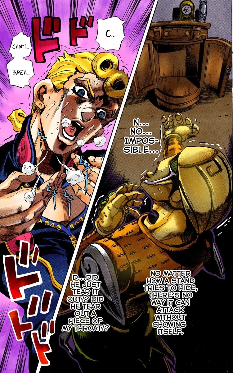 JoJo's Bizarre Adventure Part 5 - Vento Aureo (Official Colored) Chapter 64 page 11 - Chapter 64: Baby Face Part 4