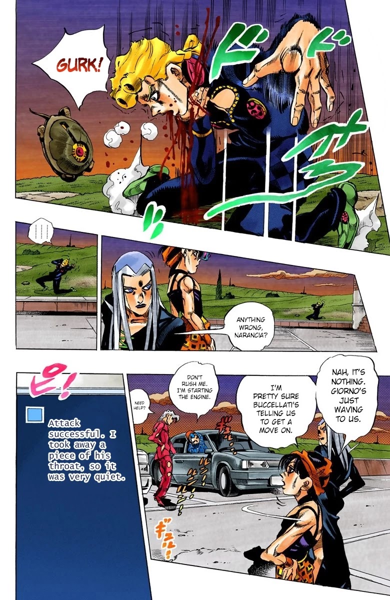 JoJo's Bizarre Adventure Part 5 - Vento Aureo (Official Colored) Chapter 64 page 12 - Chapter 64: Baby Face Part 4