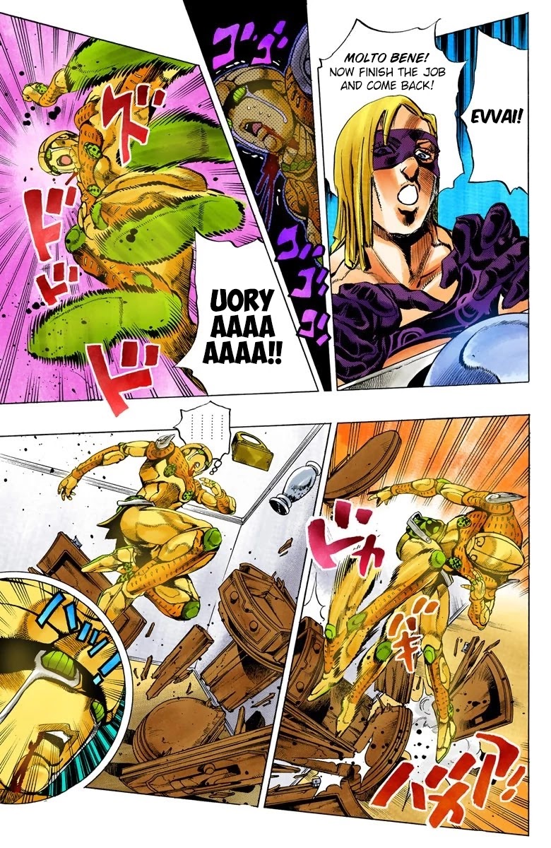 JoJo's Bizarre Adventure Part 5 - Vento Aureo (Official Colored) Chapter 64 page 13 - Chapter 64: Baby Face Part 4