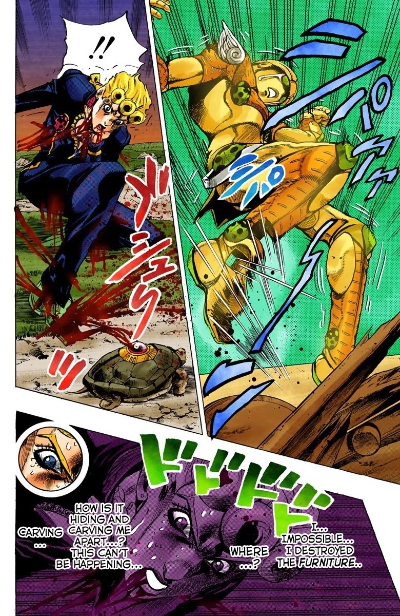 JoJo's Bizarre Adventure Part 5 - Vento Aureo (Official Colored) Chapter 64 page 14 - Chapter 64: Baby Face Part 4