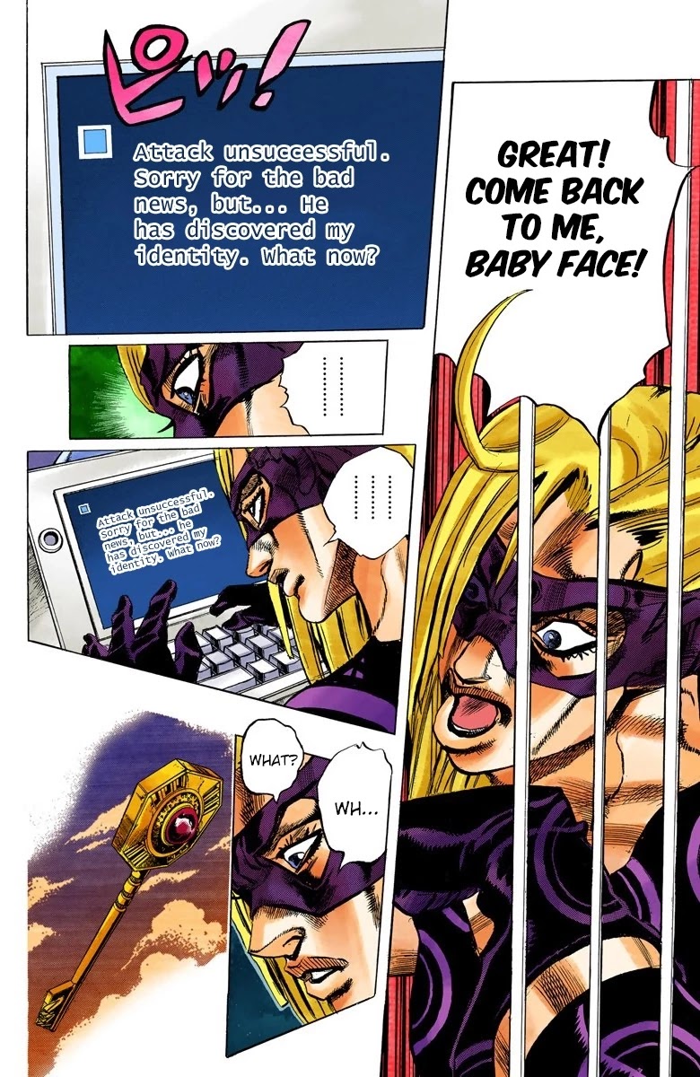 JoJo's Bizarre Adventure Part 5 - Vento Aureo (Official Colored) Chapter 64 page 16 - Chapter 64: Baby Face Part 4