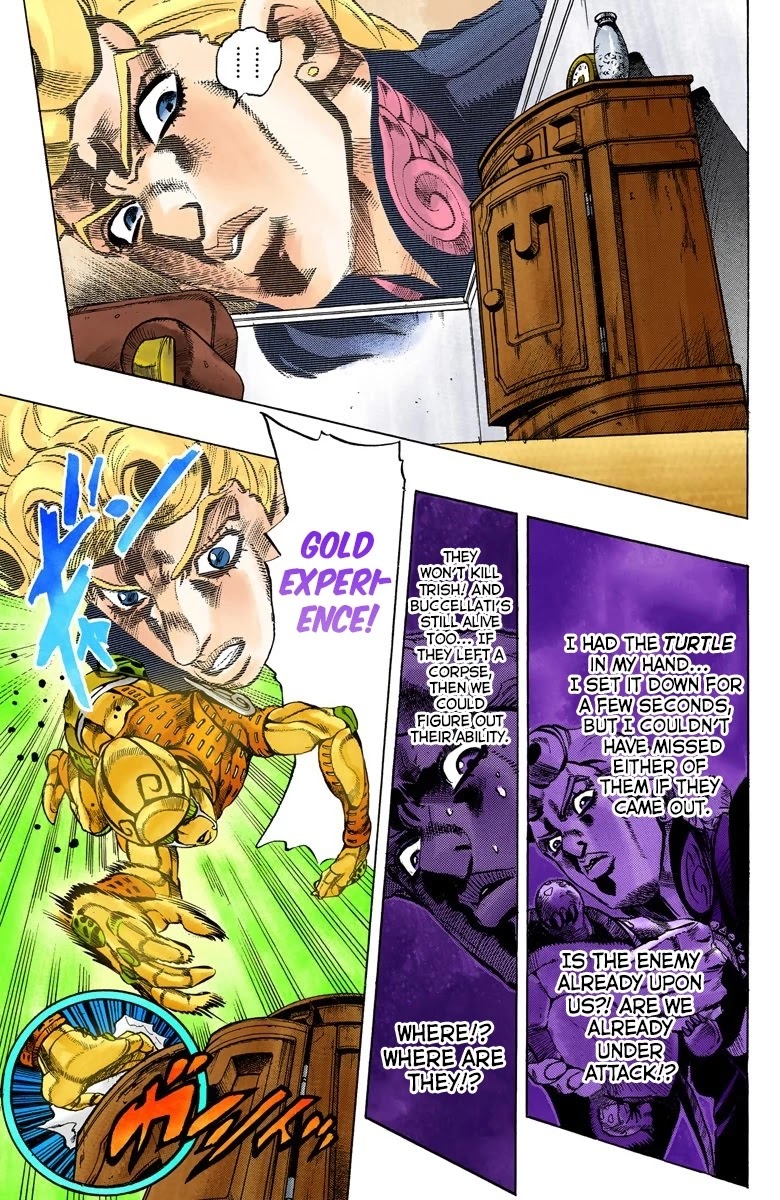JoJo's Bizarre Adventure Part 5 - Vento Aureo (Official Colored) Chapter 64 page 7 - Chapter 64: Baby Face Part 4