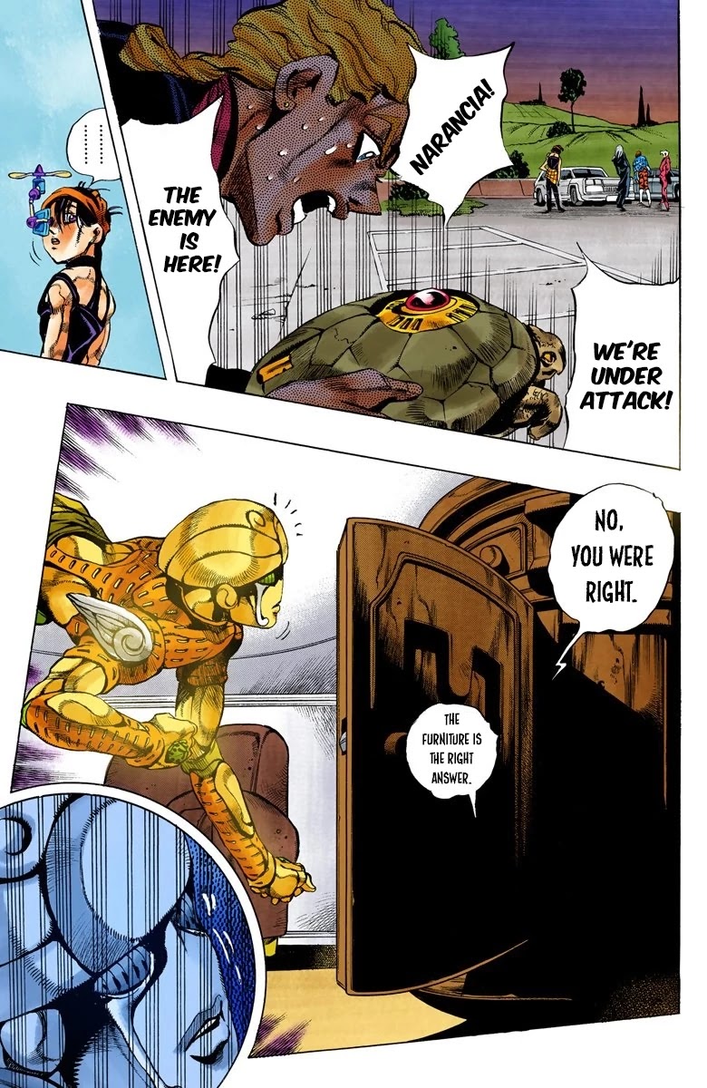 JoJo's Bizarre Adventure Part 5 - Vento Aureo (Official Colored) Chapter 64 page 9 - Chapter 64: Baby Face Part 4