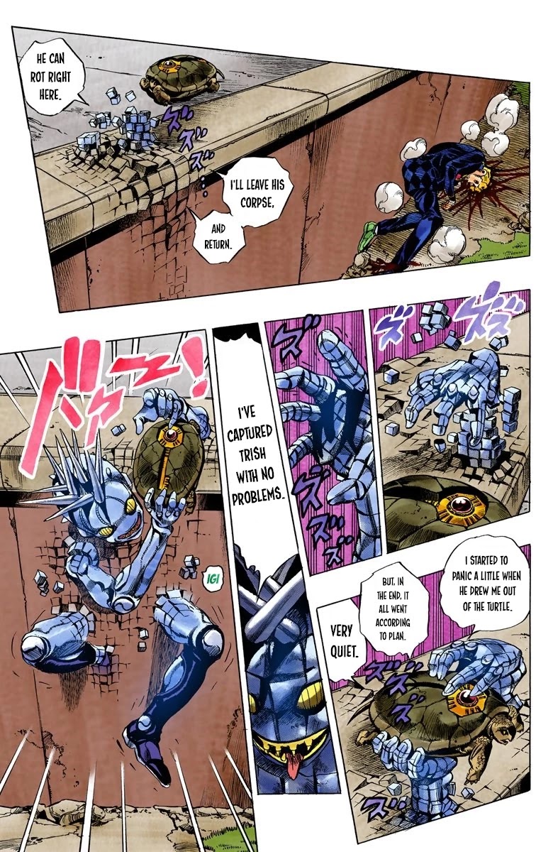 JoJo's Bizarre Adventure Part 5 - Vento Aureo (Official Colored) Chapter 65 page 13 - Chapter 65: Baby Face Part 5