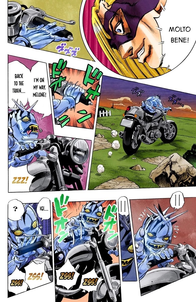 JoJo's Bizarre Adventure Part 5 - Vento Aureo (Official Colored) Chapter 65 page 14 - Chapter 65: Baby Face Part 5