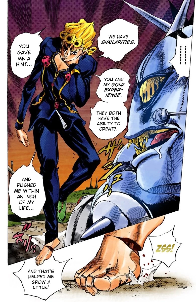 JoJo's Bizarre Adventure Part 5 - Vento Aureo (Official Colored) Chapter 65 page 16 - Chapter 65: Baby Face Part 5