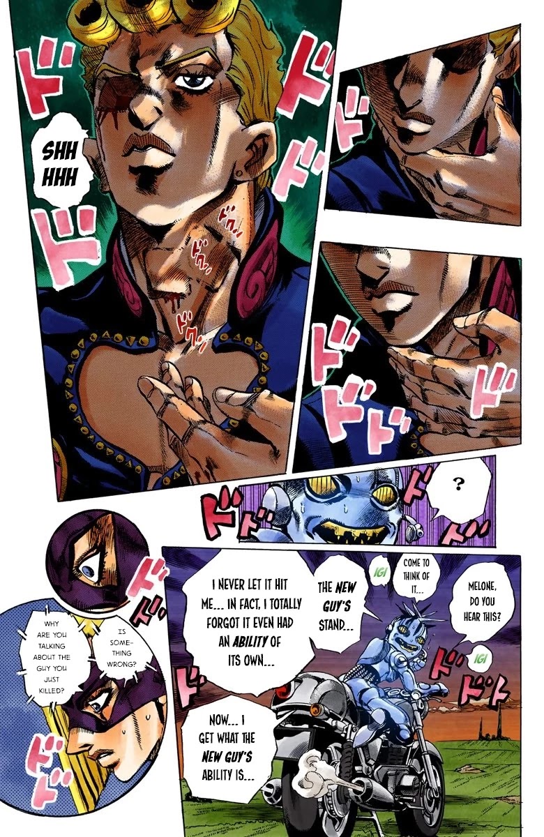 JoJo's Bizarre Adventure Part 5 - Vento Aureo (Official Colored) Chapter 65 page 17 - Chapter 65: Baby Face Part 5