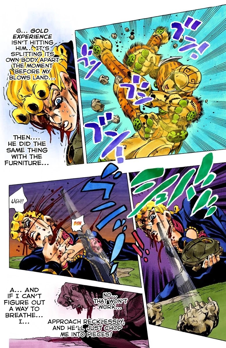 JoJo's Bizarre Adventure Part 5 - Vento Aureo (Official Colored) Chapter 65 page 6 - Chapter 65: Baby Face Part 5