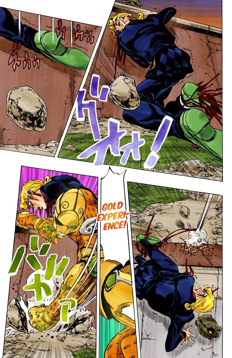 JoJo's Bizarre Adventure Part 5 - Vento Aureo (Official Colored) Chapter 65 page 9 - Chapter 65: Baby Face Part 5