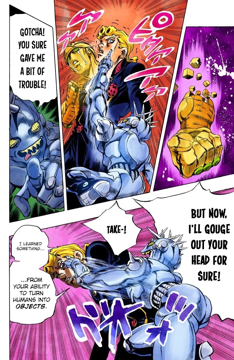 JoJo's Bizarre Adventure Part 5 - Vento Aureo (Official Colored) Chapter 66 page 12 - Chapter 66: Baby Face Part 6