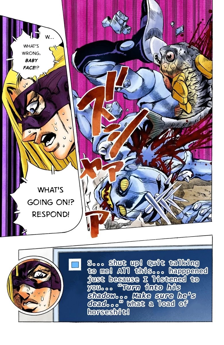 JoJo's Bizarre Adventure Part 5 - Vento Aureo (Official Colored) Chapter 66 page 17 - Chapter 66: Baby Face Part 6