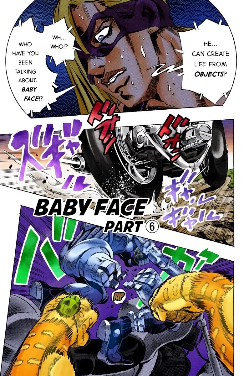 JoJo's Bizarre Adventure Part 5 - Vento Aureo (Official Colored) Chapter 66 page 2 - Chapter 66: Baby Face Part 6