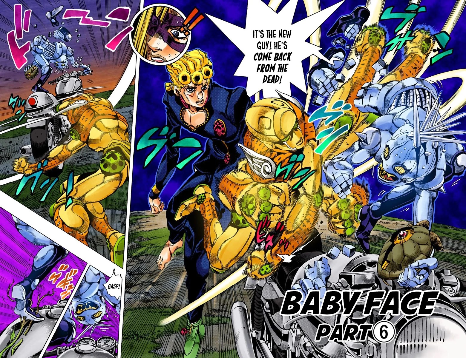 JoJo's Bizarre Adventure Part 5 - Vento Aureo (Official Colored) Chapter 66 page 3 - Chapter 66: Baby Face Part 6