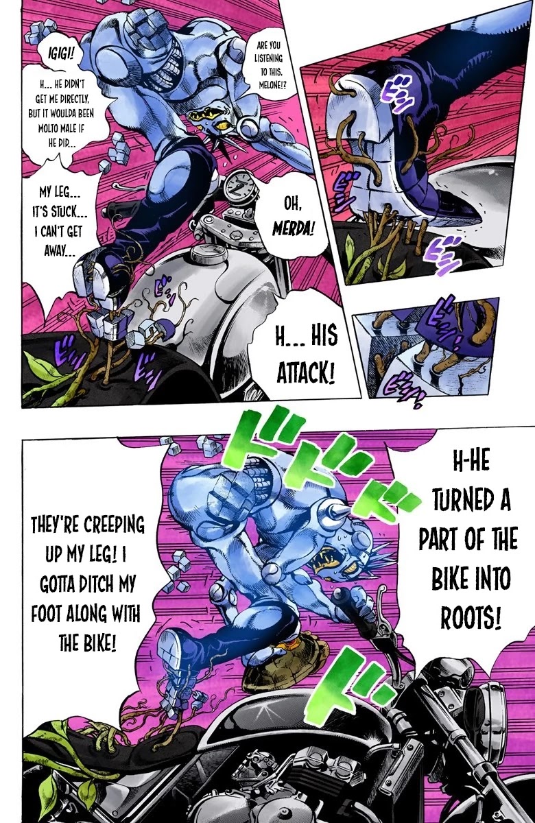 JoJo's Bizarre Adventure Part 5 - Vento Aureo (Official Colored) Chapter 66 page 4 - Chapter 66: Baby Face Part 6
