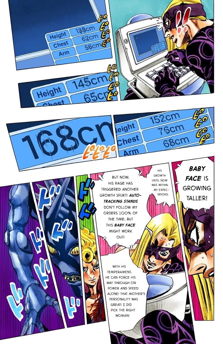 JoJo's Bizarre Adventure Part 5 - Vento Aureo (Official Colored) Chapter 67 page 11 - Chapter 67: Baby Face Part 7