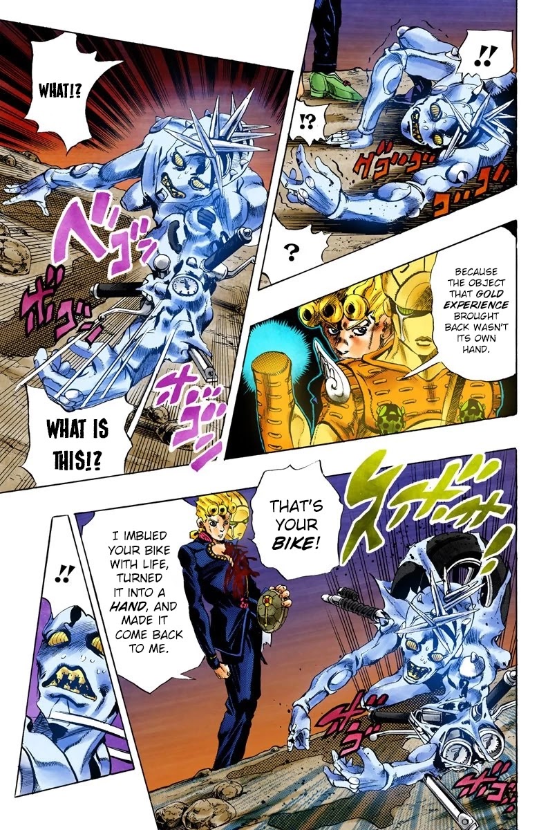 JoJo's Bizarre Adventure Part 5 - Vento Aureo (Official Colored) Chapter 67 page 17 - Chapter 67: Baby Face Part 7