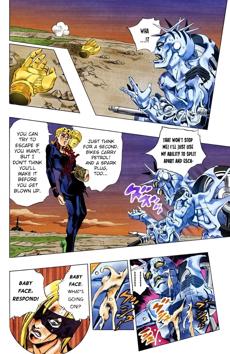 JoJo's Bizarre Adventure Part 5 - Vento Aureo (Official Colored) Chapter 67 page 18 - Chapter 67: Baby Face Part 7