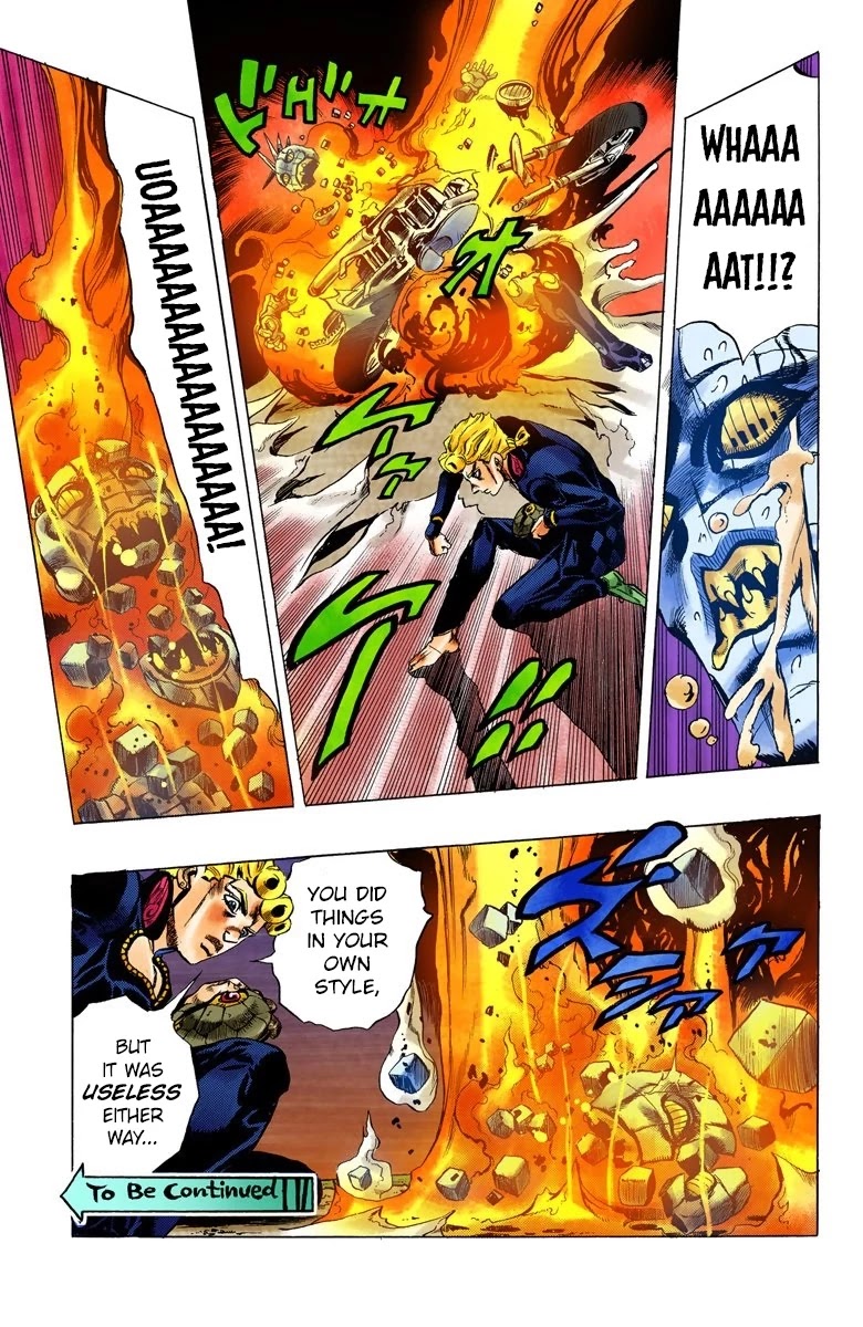 JoJo's Bizarre Adventure Part 5 - Vento Aureo (Official Colored) Chapter 67 page 19 - Chapter 67: Baby Face Part 7