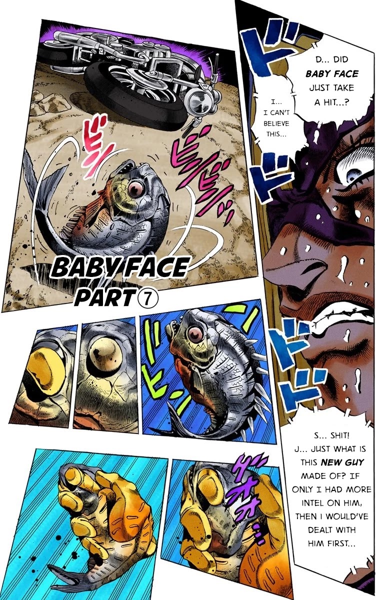JoJo's Bizarre Adventure Part 5 - Vento Aureo (Official Colored) Chapter 67 page 2 - Chapter 67: Baby Face Part 7