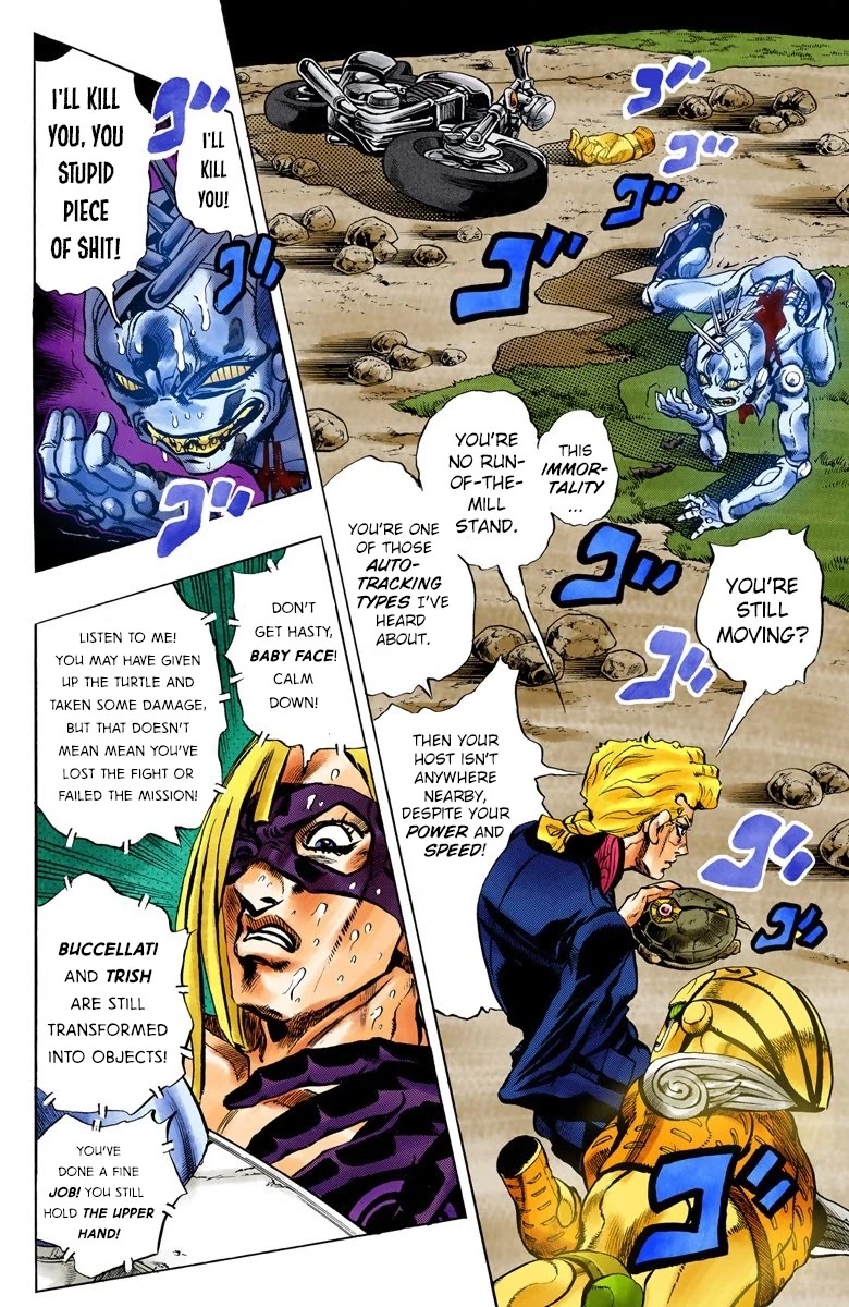 JoJo's Bizarre Adventure Part 5 - Vento Aureo (Official Colored) Chapter 67 page 4 - Chapter 67: Baby Face Part 7