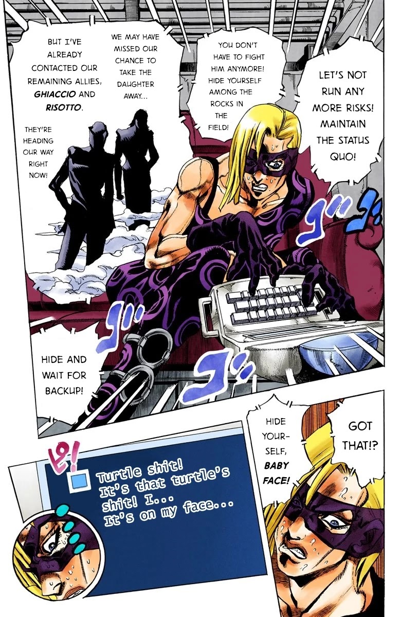 JoJo's Bizarre Adventure Part 5 - Vento Aureo (Official Colored) Chapter 67 page 5 - Chapter 67: Baby Face Part 7