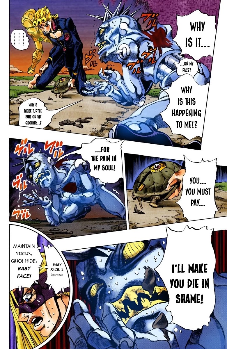 JoJo's Bizarre Adventure Part 5 - Vento Aureo (Official Colored) Chapter 67 page 6 - Chapter 67: Baby Face Part 7
