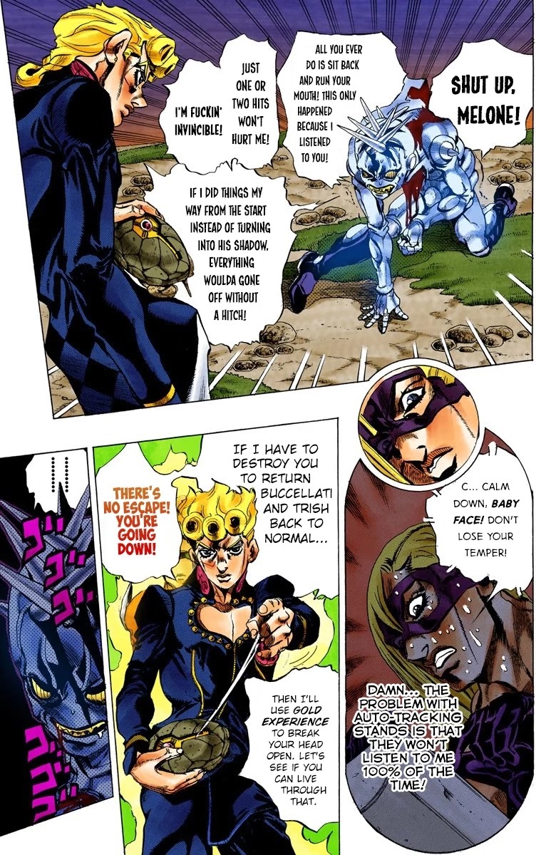 JoJo's Bizarre Adventure Part 5 - Vento Aureo (Official Colored) Chapter 67 page 7 - Chapter 67: Baby Face Part 7
